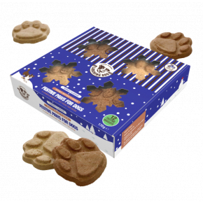 Laughing Dog Christmas Paw Biscuits 170g 12 pack